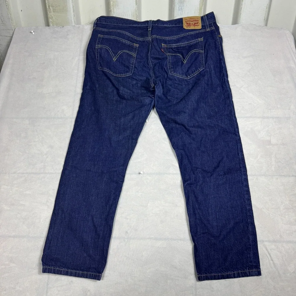 Levi's 501 Mens Straight Leg Jeans Jeans Blue Denim‎ Button Fly 5-Pocket W31 L32